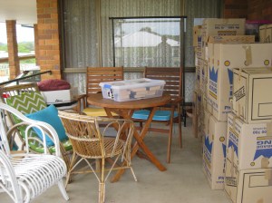 The front porch after the removalists left.